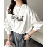 一枚でも、レイヤードでも。モードな雰囲気で魅せる綿100％モノクロフォトプリント… | Classical Elf  | 詳細画像3 