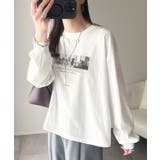 一枚でも、レイヤードでも。モードな雰囲気で魅せる綿100％モノクロフォトプリント… | Classical Elf  | 詳細画像5 