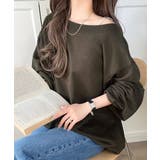 こなれた主役級の存在感♪袖ハート＆手書き風ロゴ刺繍裏毛オフショルオーバーサイズス… | Classical Elf  | 詳細画像30 