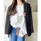 こなれた主役級の存在感♪袖ハート＆手書き風ロゴ刺繍裏毛オフショルオーバーサイズス… | Classical Elf  | 詳細画像4 