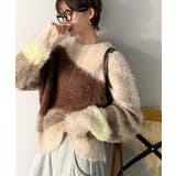 ゆるめのシルエットとニュアンス感が今っぽい。ふんわり♪ウェーブ柄ニット(長袖) | Classical Elf | 詳細画像10