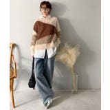 ゆるめのシルエットとニュアンス感が今っぽい。ふんわり♪ウェーブ柄ニット(長袖) | Classical Elf | 詳細画像17