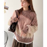 ゆるめのシルエットとニュアンス感が今っぽい。ふんわり♪ウェーブ柄ニット(長袖) | Classical Elf | 詳細画像20