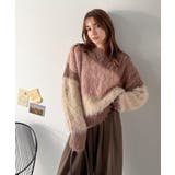 ゆるめのシルエットとニュアンス感が今っぽい。ふんわり♪ウェーブ柄ニット(長袖) | Classical Elf | 詳細画像22