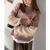 ゆるめのシルエットとニュアンス感が今っぽい。ふんわり♪ウェーブ柄ニット(長袖) | Classical Elf | 詳細画像24