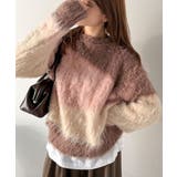 ゆるめのシルエットとニュアンス感が今っぽい。ふんわり♪ウェーブ柄ニット(長袖) | Classical Elf | 詳細画像25