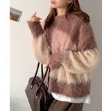 ゆるめのシルエットとニュアンス感が今っぽい。ふんわり♪ウェーブ柄ニット(長袖) | Classical Elf | 詳細画像26