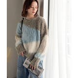 ゆるめのシルエットとニュアンス感が今っぽい。ふんわり♪ウェーブ柄ニット(長袖) | Classical Elf | 詳細画像2