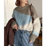 ゆるめのシルエットとニュアンス感が今っぽい。ふんわり♪ウェーブ柄ニット(長袖) | Classical Elf | 詳細画像5