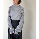袖のニュアンスで魅せる♪前後2way袖フリル配色メロウプリーツトップス（長袖） | Classical Elf  | 詳細画像34 