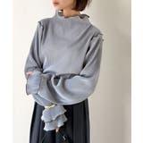 袖のニュアンスで魅せる♪前後2way袖フリル配色メロウプリーツトップス（長袖） | Classical Elf  | 詳細画像35 