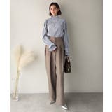 袖のニュアンスで魅せる♪前後2way袖フリル配色メロウプリーツトップス（長袖） | Classical Elf  | 詳細画像37 