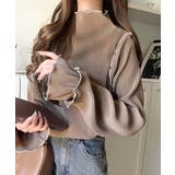 袖のニュアンスで魅せる♪前後2way袖フリル配色メロウプリーツトップス（長袖） | Classical Elf  | 詳細画像41 