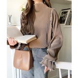 袖のニュアンスで魅せる♪前後2way袖フリル配色メロウプリーツトップス（長袖） | Classical Elf  | 詳細画像42 