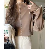 袖のニュアンスで魅せる♪前後2way袖フリル配色メロウプリーツトップス（長袖） | Classical Elf  | 詳細画像49 