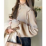 袖のニュアンスで魅せる♪前後2way袖フリル配色メロウプリーツトップス（長袖） | Classical Elf  | 詳細画像56 