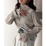 袖のニュアンスで魅せる♪前後2way袖フリル配色メロウプリーツトップス（長袖） | Classical Elf  | 詳細画像63 