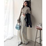 袖のニュアンスで魅せる♪前後2way袖フリル配色メロウプリーツトップス（長袖） | Classical Elf  | 詳細画像64 