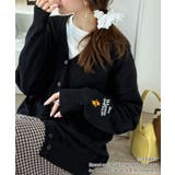 ブラック | 数量限定！リンクコーデも楽しめる♪綿100%「ディズニー」袖刺繍カーディガン | Classical Elf 