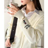 数量限定！リンクコーデも楽しめる♪綿100%「ディズニー」袖刺繍カーディガン | Classical Elf  | 詳細画像3 