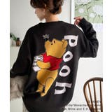 ブラック | 数量限定！後姿にきゅん♪ゆるっと着こなせる。ディズニー「プー」バックジャガードビ… | Classical Elf 