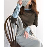 レイヤード見えで仕上げる、きれいめモード。指穴（サムホール）付き袖配色切り替えテ… | Classical Elf  | 詳細画像28 