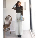 レイヤード見えで仕上げる、きれいめモード。指穴（サムホール）付き袖配色切り替えテ… | Classical Elf  | 詳細画像31 