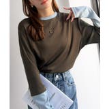 レイヤード見えで仕上げる、きれいめモード。指穴（サムホール）付き袖配色切り替えテ… | Classical Elf  | 詳細画像33 