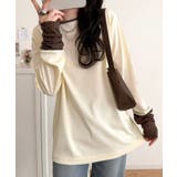 袖先にジャガード咲く♪春、大本命の一着。ふくれジャガード切り替えリブトップス (… | Classical Elf  | 詳細画像10 