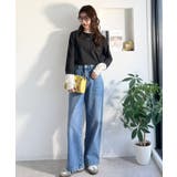 袖先にジャガード咲く♪春、大本命の一着。ふくれジャガード切り替えリブトップス (… | Classical Elf  | 詳細画像14 