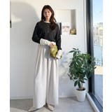 袖先にジャガード咲く♪春、大本命の一着。ふくれジャガード切り替えリブトップス (… | Classical Elf  | 詳細画像18 