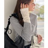 袖先にジャガード咲く♪春、大本命の一着。ふくれジャガード切り替えリブトップス (… | Classical Elf  | 詳細画像20 