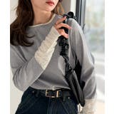 袖先にジャガード咲く♪春、大本命の一着。ふくれジャガード切り替えリブトップス (… | Classical Elf  | 詳細画像22 