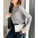 袖先にジャガード咲く♪春、大本命の一着。ふくれジャガード切り替えリブトップス (… | Classical Elf  | 詳細画像23 