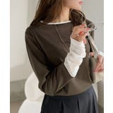 袖先にジャガード咲く♪春、大本命の一着。ふくれジャガード切り替えリブトップス (… | Classical Elf  | 詳細画像31 