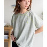 垢抜け配色で大人の抜け感プラス。胸刺繍ラグラン配色ステッチミニ裏毛TEE | Classical Elf  | 詳細画像13 
