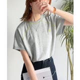 垢抜け配色で大人の抜け感プラス。胸刺繍ラグラン配色ステッチミニ裏毛TEE | Classical Elf  | 詳細画像16 