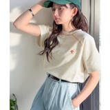 垢抜け配色で大人の抜け感プラス。胸刺繍ラグラン配色ステッチミニ裏毛TEE | Classical Elf  | 詳細画像39 