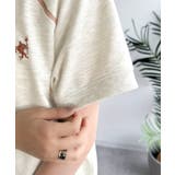 垢抜け配色で大人の抜け感プラス。胸刺繍ラグラン配色ステッチミニ裏毛TEE | Classical Elf  | 詳細画像49 