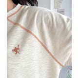 垢抜け配色で大人の抜け感プラス。胸刺繍ラグラン配色ステッチミニ裏毛TEE | Classical Elf  | 詳細画像50 