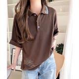 レトロ可愛いスタイルに。綿100%とび刺繍ポロシャツ(半袖) | Classical Elf | 詳細画像18