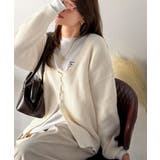 ヘルシーな肌見せで上品さを演出♪2way仕様の万能深Uニットカーディガン | Classical Elf  | 詳細画像8 