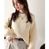 ヘルシーな肌見せで上品さを演出♪2way仕様の万能深Uニットカーディガン | Classical Elf  | 詳細画像11 