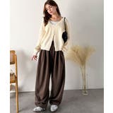 ヘルシーな肌見せで上品さを演出♪2way仕様の万能深Uニットカーディガン | Classical Elf  | 詳細画像16 