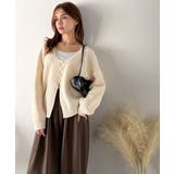 ヘルシーな肌見せで上品さを演出♪2way仕様の万能深Uニットカーディガン | Classical Elf  | 詳細画像17 