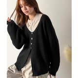 ヘルシーな肌見せで上品さを演出♪2way仕様の万能深Uニットカーディガン | Classical Elf  | 詳細画像23 