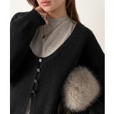 ヘルシーな肌見せで上品さを演出♪2way仕様の万能深Uニットカーディガン | Classical Elf  | 詳細画像24 