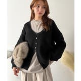 ヘルシーな肌見せで上品さを演出♪2way仕様の万能深Uニットカーディガン | Classical Elf  | 詳細画像26 