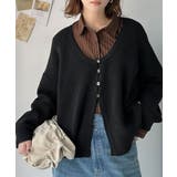 ヘルシーな肌見せで上品さを演出♪2way仕様の万能深Uニットカーディガン | Classical Elf  | 詳細画像31 