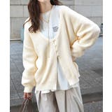 ヘルシーな肌見せで上品さを演出♪2way仕様の万能深Uニットカーディガン | Classical Elf  | 詳細画像1 